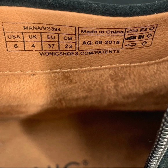 Vionic Mana Ankle Boots Womens 6 GREEN Suede Comfort Orthopedic Buckle Full Zip - Picture 11 of 12